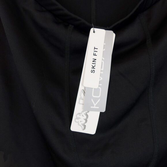 Kappa Tights Short Mens L Black Evane Kombat System Skin Fit Logos NWT Sporty - Picture 14 of 15